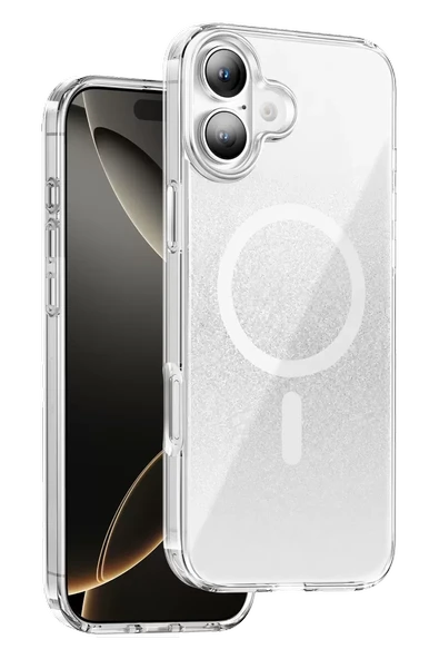 Onegif Apple iPhone 17 Sora Simli Magsafe Kapak - Beyaz ürün görseli 1