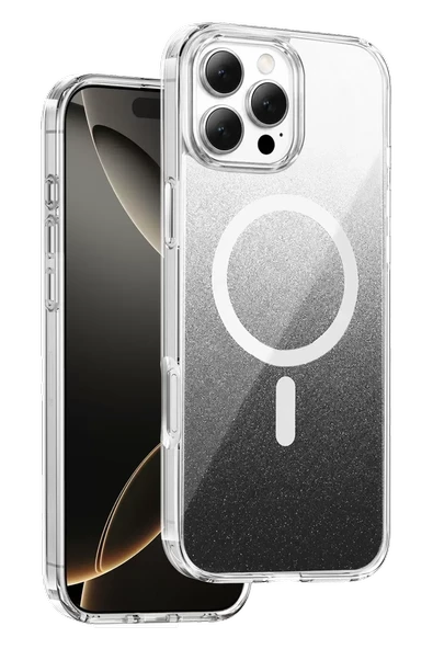 Onegif Apple iPhone 16 Pro Max Sora Simli Magsafe Kapak - Siyah ürün görseli 1