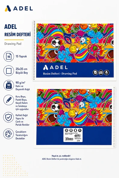 ADEL RESİM DEFTERİ ürün görseli 1