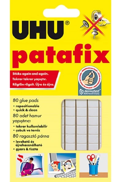 Uhu Beyaz Patafix Yapıştırıcı 80'li Sakız Yapışkan ürün görseli 1