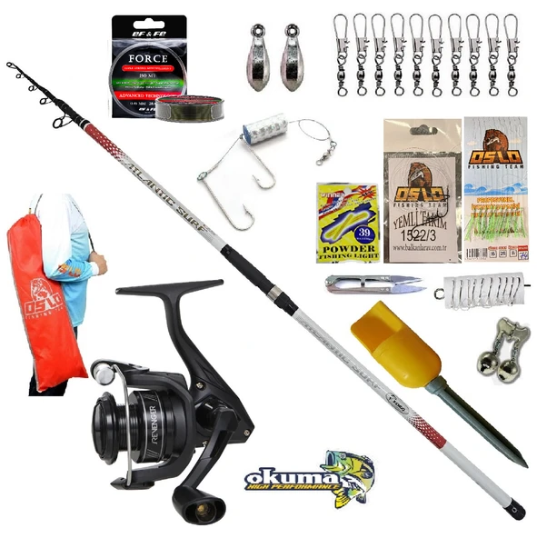 Okuma Revenger Rv-8000A 360cm 100-200gr Black Fight Profesyonel Olta Takımı Seti ürün görseli 1