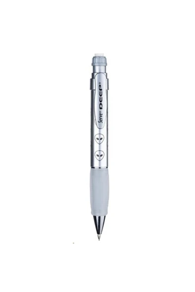 Serve Deep Metalik Gri Uzaylı Desenli Versatil Kalem 0.7 Mm ürün görseli 1