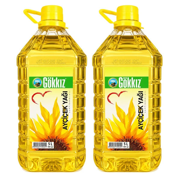 Gökkız Ayçiçek Yağı 5 lt Pet 2 li ürün görseli 1