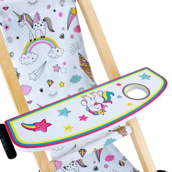 ÇG71 Okutan, Ahşap Bebek Arabası - Resim 4