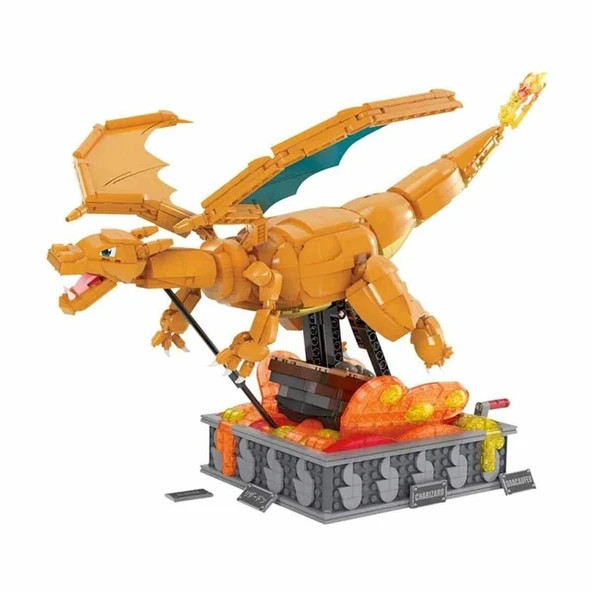 W05 MEGA Pokémon™ Hareketli Charizard 1664 parça +12 yaş ürün görseli 1