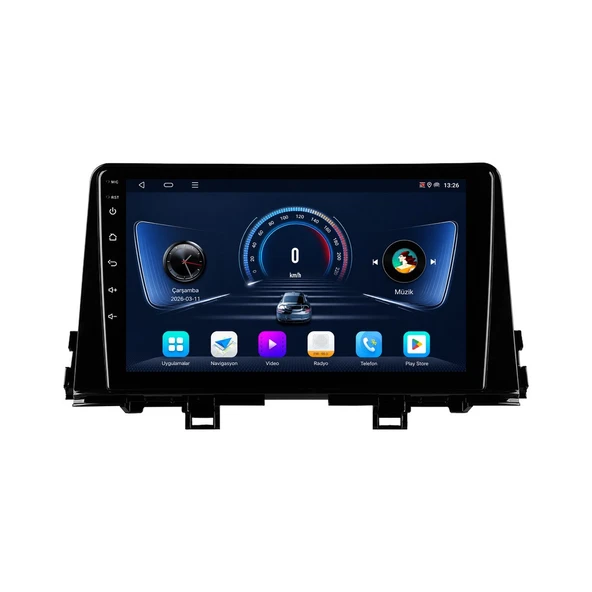 Kia Picanto 2018-2022 Android Multimedya 9 inç 6-64 GB CarPlay Navigasyon Ekran ürün görseli 1