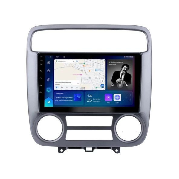 Honda Stream 2001-2004 Android Multimedya 9 inç 8-64 GB CarPlay Navigasyon Ekran ürün görseli 1