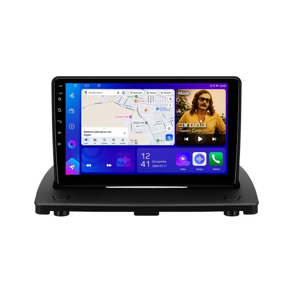 Volvo XC90 2003-2013 Android Multimedya 9 inç 8-128 GB Pro CarPlay Navigasyon Ekran ürün görseli 1