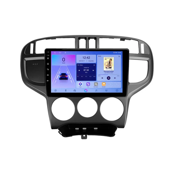 Hyundai Matrix 2002-2011 Android Multimedya 9 inç 8-128 GB Pro CarPlay Navigasyon Ekran ürün görseli 1