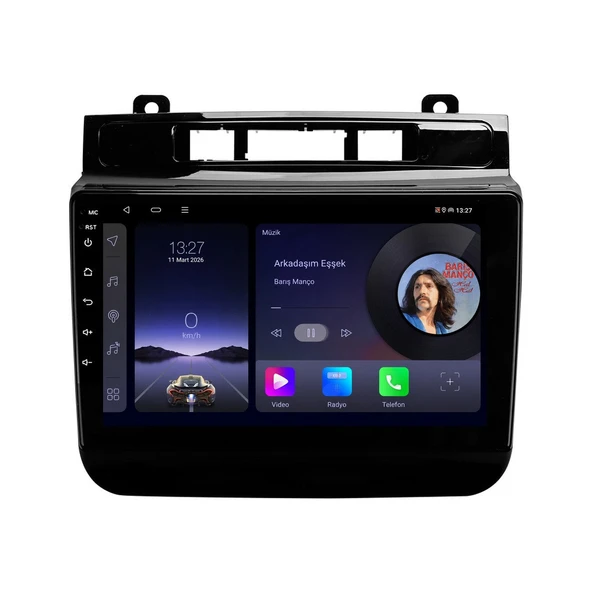 Volkswagen Touareg 2010-2017 Android Multimedya 9 inç 4-64 GB CarPlay Navigasyon Ekran ürün görseli 1
