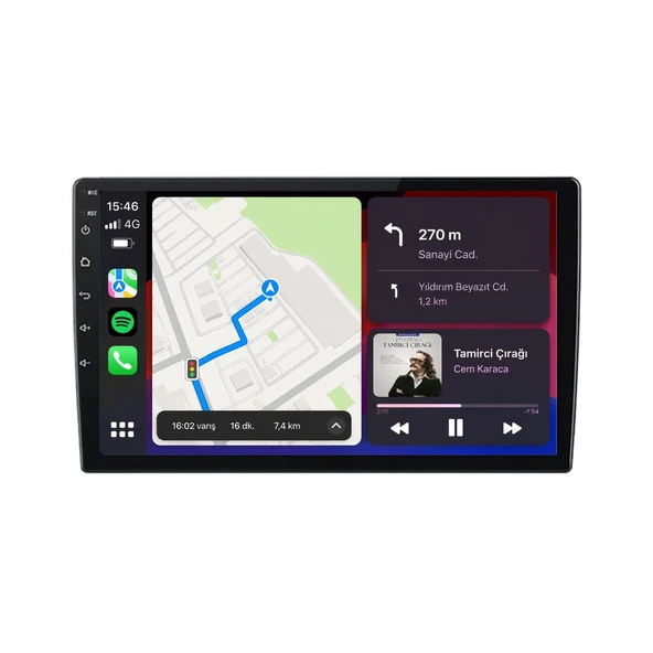Mercedes Viano 2004-2006 Android Multimedya 9 inç 8-128 GB Pro CarPlay Navigasyon Ekran ürün görseli 1