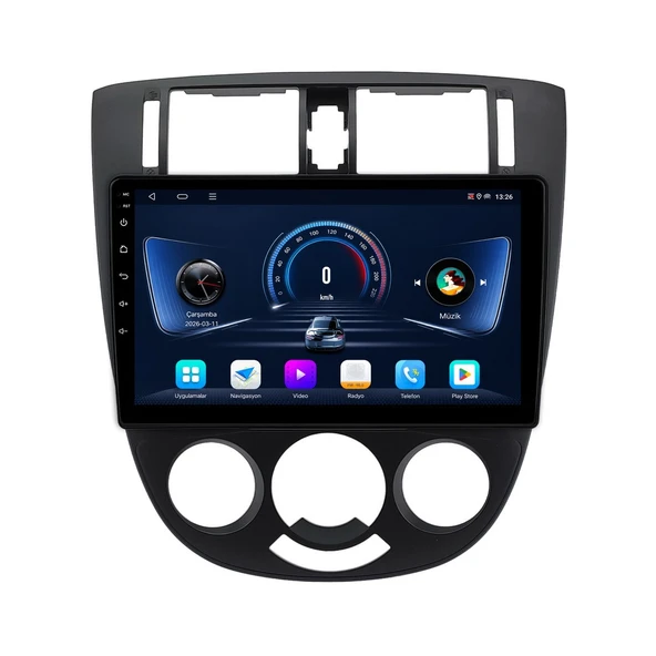 Chevrolet Lacetti 2004-2009 Android Multimedya 10 inç 4-32 GB CarPlay Navigasyon Ekran ürün görseli 1