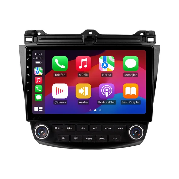 Honda Accord 2003-2008 Android Multimedya 9 inç 4-64 GB CarPlay Navigasyon Ekran ürün görseli 1