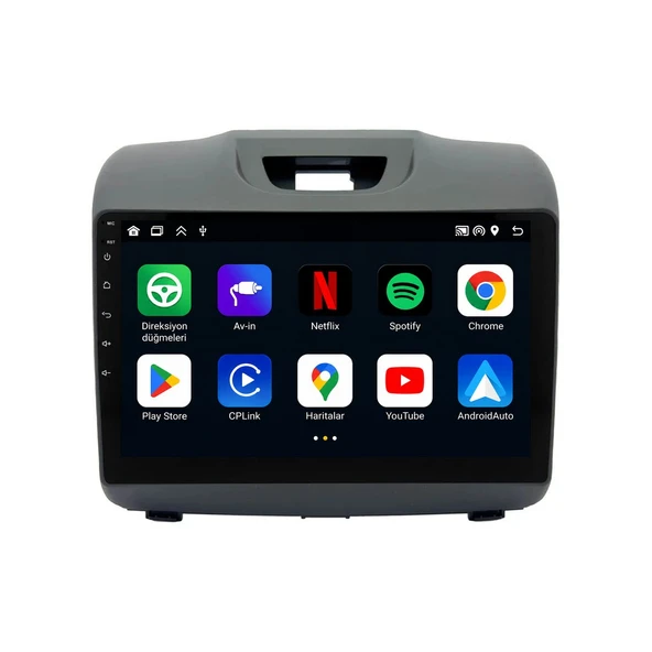 Isuzu D-Max 2012-2019 Android Multimedya 9 inç 4-32 GB CarPlay Navigasyon Ekran ürün görseli 1