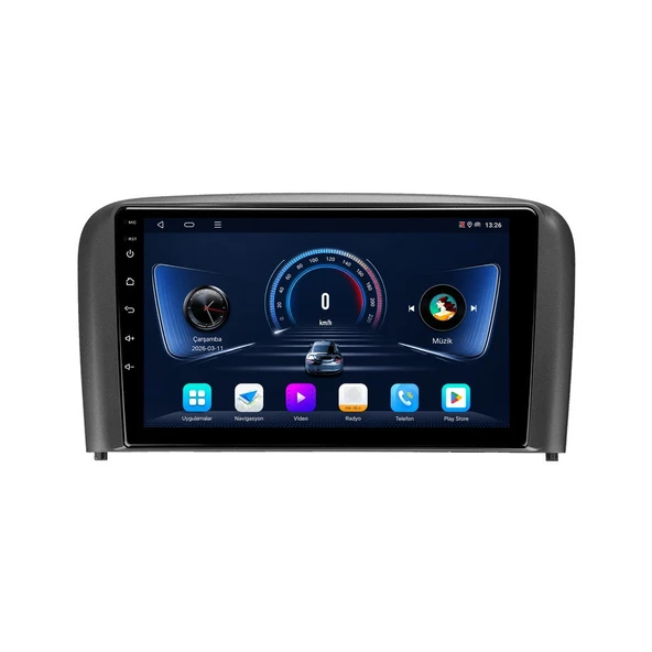 Volvo S80 1999-2006 Android Multimedya 9 inç 8-128 GB CarPlay Navigasyon Ekran ürün görseli 1