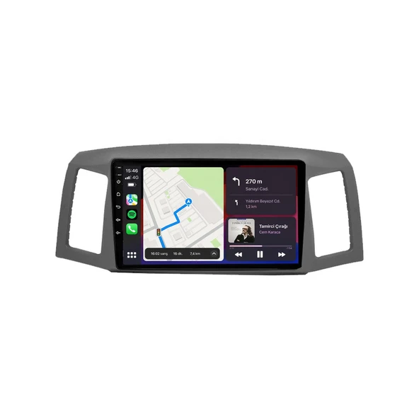 Jeep Grand Cherokee 2006-2007 Android Multimedya 10 inç 6-64 GB CarPlay Navigasyon Ekran ürün görseli 1