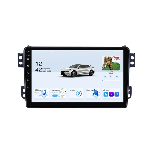 Suzuki Splash 2009-2013 Android Multimedya 9 inç 8-64 GB CarPlay Navigasyon Ekran ürün görseli 1