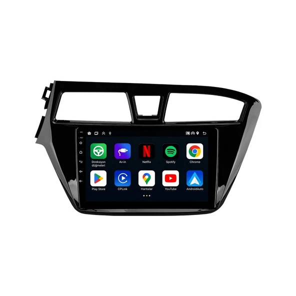 Hyundai i20 2014-2018 Android Multimedya 9 inç 8-128 GB CarPlay Navigasyon Ekran ürün görseli 1