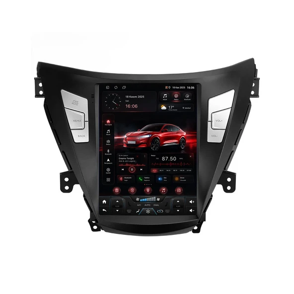 Hyundai Elantra 2011-2013 Android Multimedya 9,7 inç 8-128 GB CarPlay Navigasyon Ekran ürün görseli 1