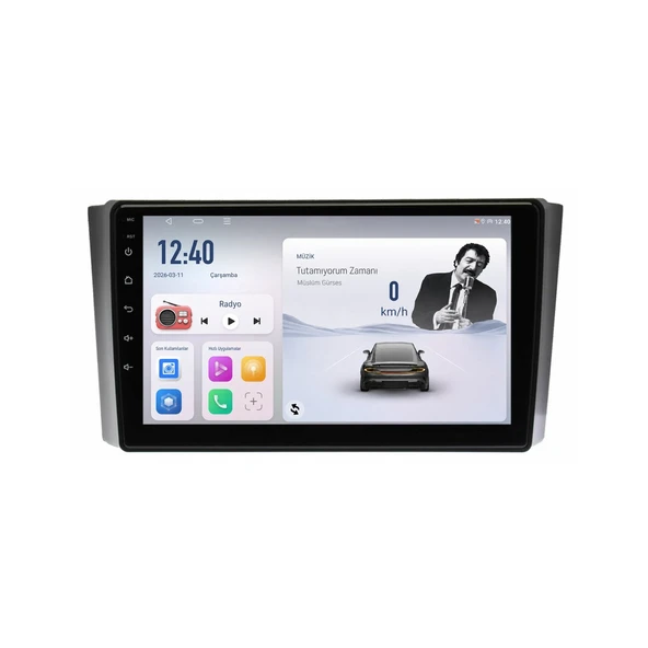 SsangYong Rexton 2008-2011 Android Multimedya 9 inç 4-64 GB CarPlay Navigasyon Ekran ürün görseli 1