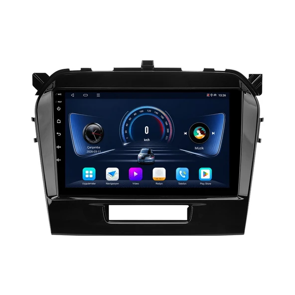 Suzuki Vitara 2016-2025 Android Multimedya 9 inç 4-64 GB CarPlay Navigasyon Ekran ürün görseli 1
