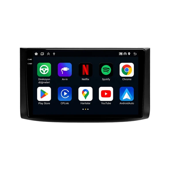 Chevrolet Aveo 2007-2012 Android Multimedya 9 inç 6-64 GB CarPlay Navigasyon Ekran ürün görseli 1