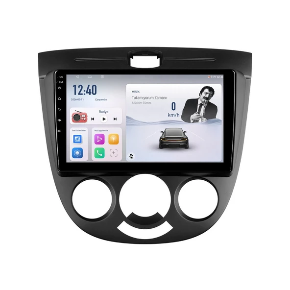 Chevrolet Lacetti 2004-2011 Android Multimedya 9 inç 10-256 GB Pro CarPlay Navigasyon Ekran ürün görseli 1