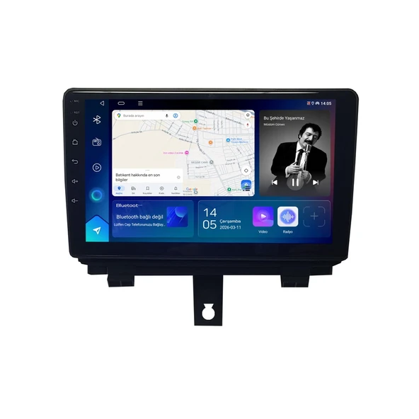 Audi A3 2013-2020 Android Multimedya 9 inç 4-64 GB CarPlay Navigasyon Ekran ürün görseli 1