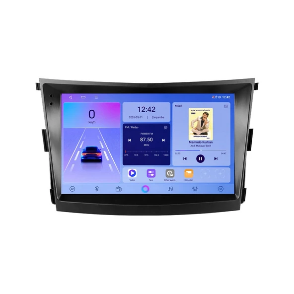 SsangYong Tivoli 2015-2019 Android Multimedya 9 inç 6-64 GB CarPlay Navigasyon Ekran ürün görseli 1