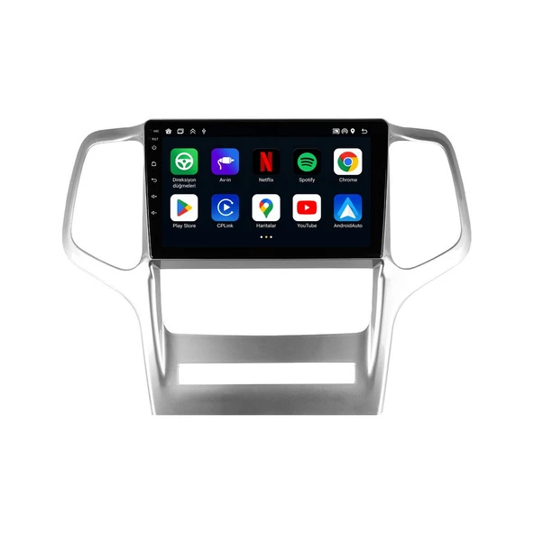 Jeep Grand Cherokee 2011-2012 Android Multimedya 9 inç 10-256 GB Pro CarPlay Navigasyon Ekran ürün görseli 1