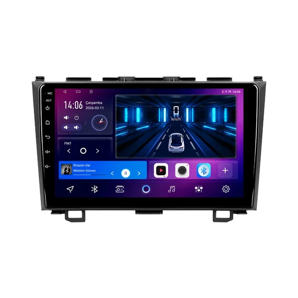 Honda CR-V 2007-2012 Android Multimedya 9 inç 8-128 GB CarPlay Navigasyon Ekran ürün görseli 1