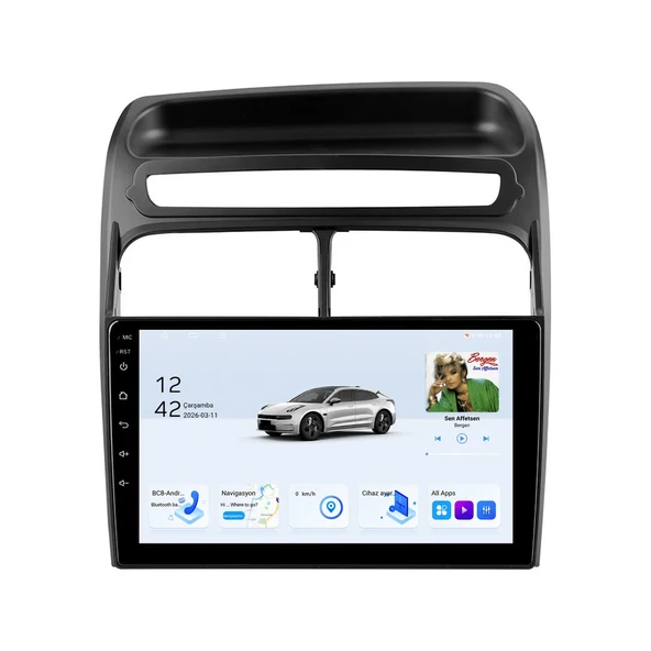 Fiat Linea 2007-2017 Android Multimedya 9 inç 4-32 GB CarPlay Navigasyon Ekran ürün görseli 1