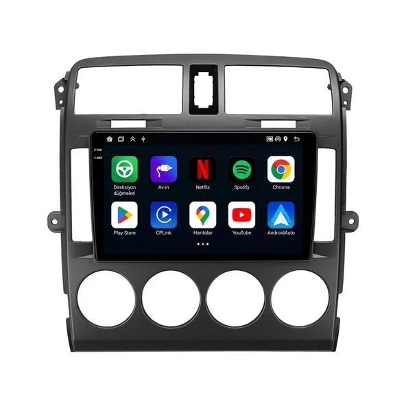 Kia Carnival 2001-2006 Android Multimedya 9 inç 10-256 GB Pro CarPlay Navigasyon Ekran ürün görseli 1