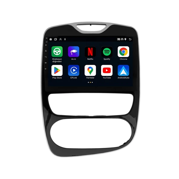 Renault Clio 2016-2019 Android Multimedya 10 inç 4-32 GB CarPlay Navigasyon Ekran ürün görseli 1
