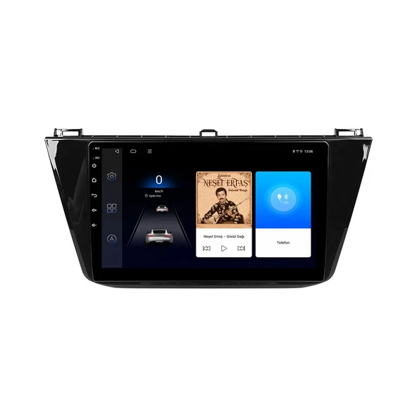 Volkswagen Tiguan 2016-2023 Android Multimedya 10 inç 8-64 GB CarPlay Navigasyon Ekran ürün görseli 1