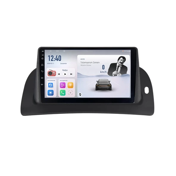 Renault Kangoo 2009-2021 Android Multimedya 9 inç 4-32 GB CarPlay Navigasyon Ekran ürün görseli 1
