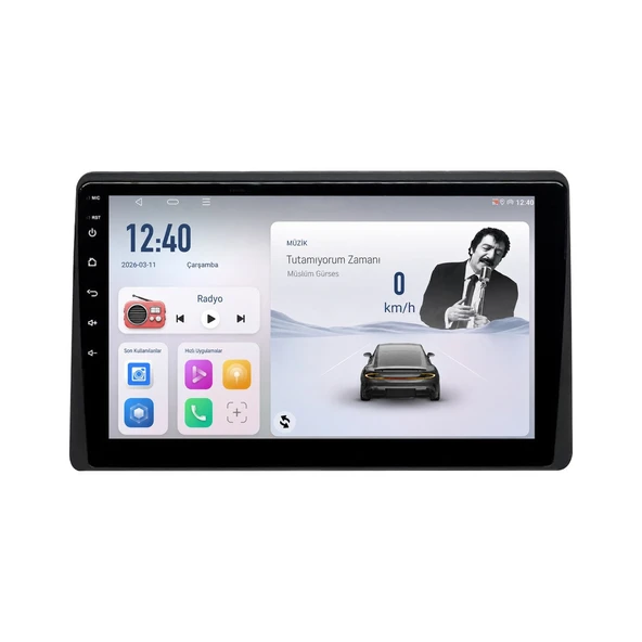 Renault Express Van 2021-2025 Android Multimedya 9 inç 4-32 GB CarPlay Navigasyon Ekran ürün görseli 1