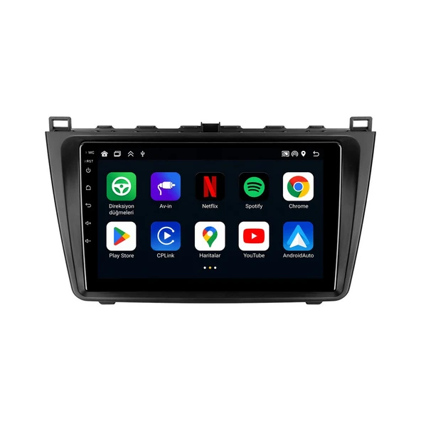 Mazda 3 2009-2012 Android Multimedya 9 inç 4-32 GB CarPlay Navigasyon Ekran ürün görseli 1