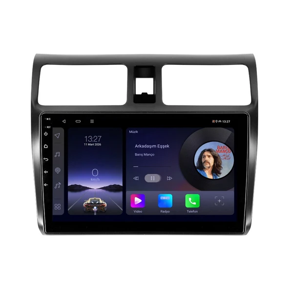 Suzuki Swift 2006-2011 Android Multimedya 10 inç 10-256 GB Pro CarPlay Navigasyon Ekran ürün görseli 1