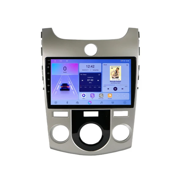 Kia Cerato 2010-2011 Android Multimedya 9 inç 4-32 GB CarPlay Navigasyon Ekran ürün görseli 1
