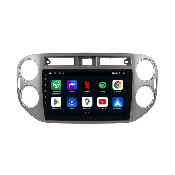 Volkswagen Tiguan 2008-2015 Android Multimedya 9 inç 4-32 GB CarPlay Navigasyon Ekran ürün görseli 1