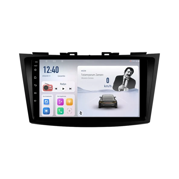 Suzuki Swift 2011-2016 Android Multimedya 9 inç 8-64 GB CarPlay Navigasyon Ekran ürün görseli 1