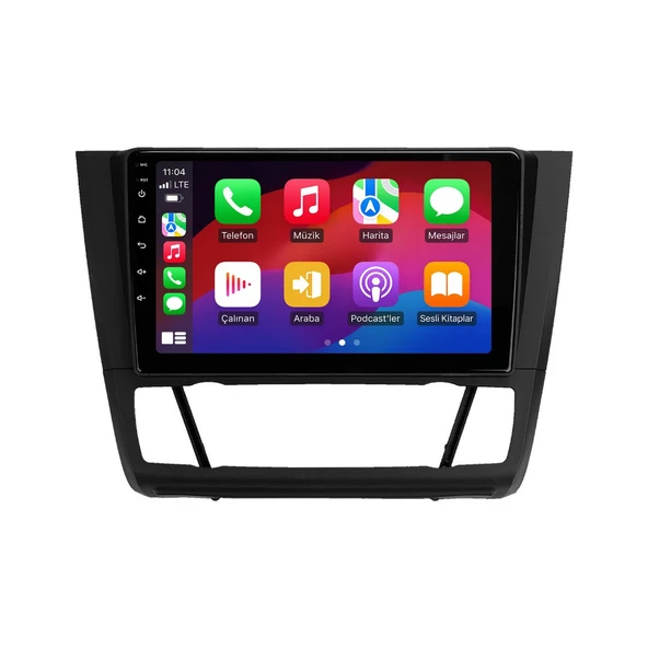 BMW 1 Series 2004-2011 Android Multimedya 9 inç 6-64 GB CarPlay Navigasyon Ekran ürün görseli 1