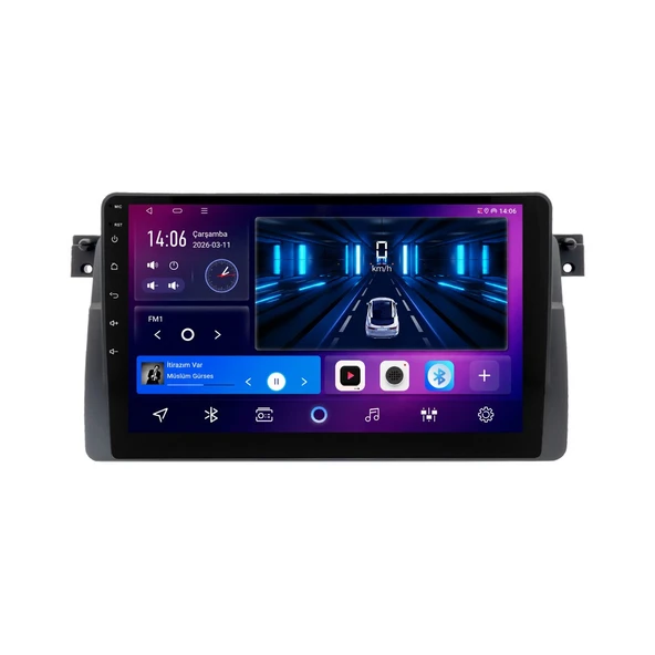 BMW 3 Series E46 1999-2005 Android Multimedya 9 inç 8-128 GB CarPlay Navigasyon Ekran ürün görseli 1