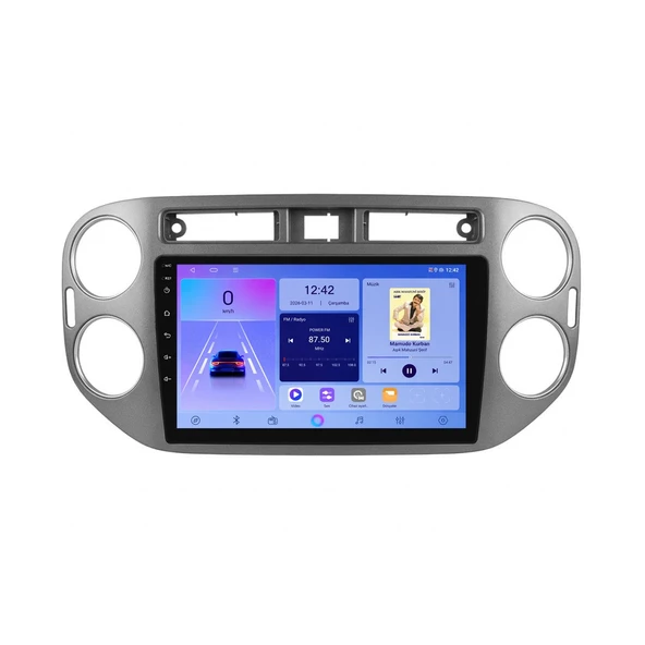 Volkswagen Tiguan 2008-2015 Android Multimedya 9 inç 6-64 GB CarPlay Navigasyon Ekran ürün görseli 1