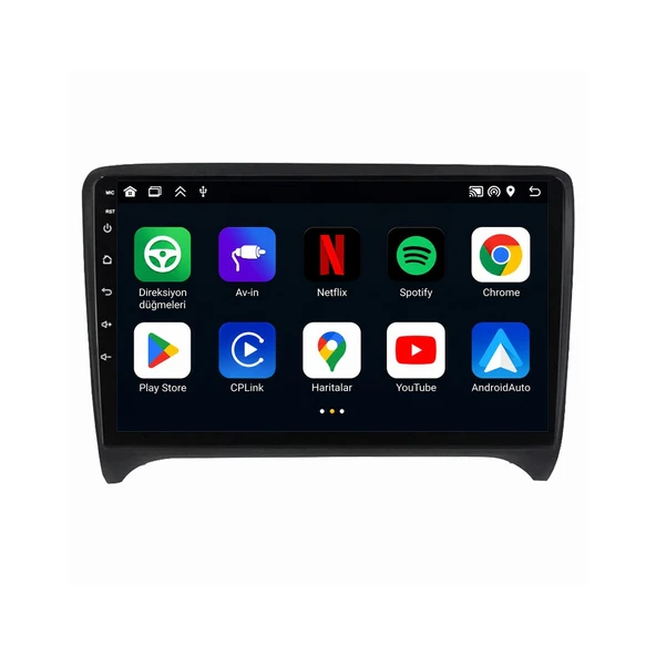 Audi TT 2007-2013 Android Multimedya 9 inç 8-64 GB CarPlay Navigasyon Ekran ürün görseli 1