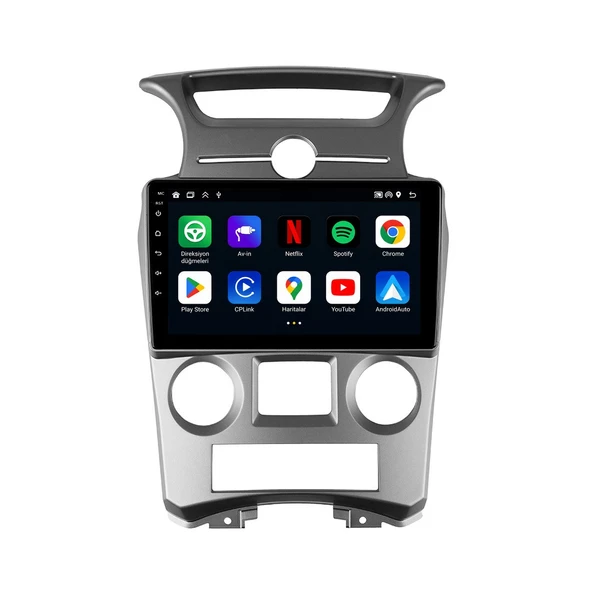 Kia Carens 2007-2010 Android Multimedya 9 inç 4-64 GB CarPlay Navigasyon Ekran ürün görseli 1