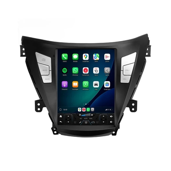 Hyundai Elantra 2011-2013 Android Multimedya 9,7 inç 10-256 GB Pro CarPlay Navigasyon Ekran ürün görseli 1
