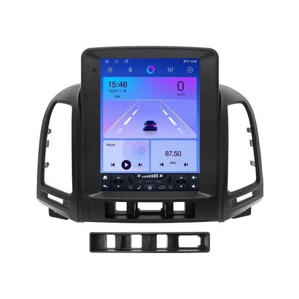Hyundai Santa Fe 2006-2011 Android Multimedya 9,7 inç 4-64 GB CarPlay Navigasyon Ekran ürün görseli 1