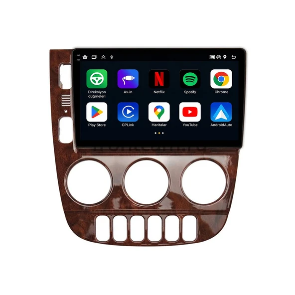 Mercedes ML 1998-2005 Android Multimedya 9 inç 4-64 GB CarPlay Navigasyon Ekran ürün görseli 1